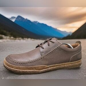 Mens Clarks Oxford Sneaker Shoes Sz 9.5 Used Brown Leather 11826 60930346